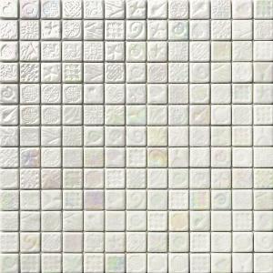 Alttoglass Mosaik Stamp Iridiscent White