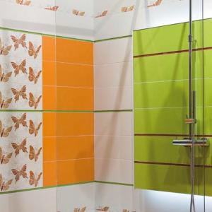 Badezimmer Fliesen Ceramicas Aparici Lattice Naranja