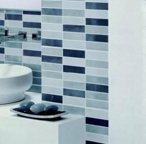 Badezimmer Fliesen Mosaico Mix Blanco