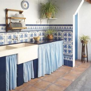Küchenfliesen Zocalo Lora Azul