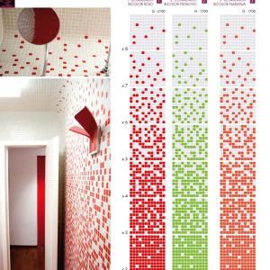 Wand mosaik-fliesen Degradado Bicolor Naranja