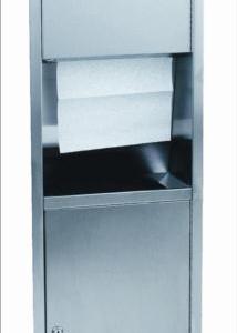 Paper towel dispenser and bin 12020.S