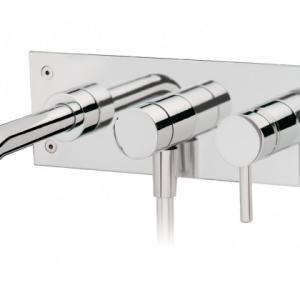 Tube wall mounted mixer f bath without hand shower