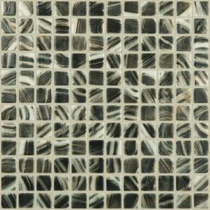 Vidrepur Mosaik Pincel Negro/Oro 12x25