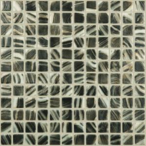 Vidrepur Mosaik Pincel Negro/Oro 25x25
