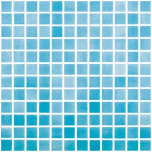 Vidrepur Mosaik A Niebla Azul Turquesa 25X25