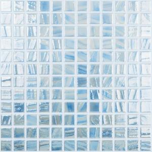 Vidrepur Mosaik Pincel Azul Celeste 25x25