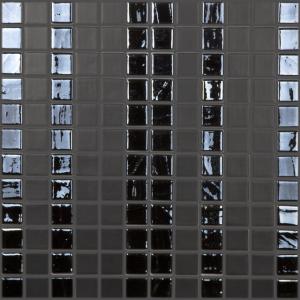 Vidrepur Mosaik Negro Cortina 25X25