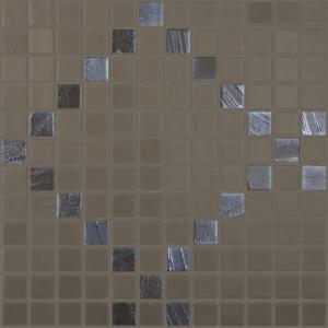 Vidrepur Mosaik Antracita Rombo 25X25