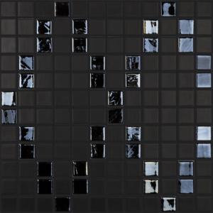 Vidrepur Mosaik Negro Geometria 25X25