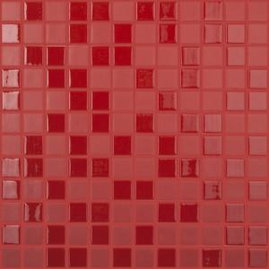 Vidrepur Mosaik Rojo Mezcla 25X25